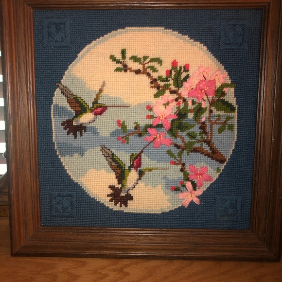 Counted Cross Stitch Kit 2667 Hummingbird Stitch N Frame NMI  Cross stitched hummingbird picture frame